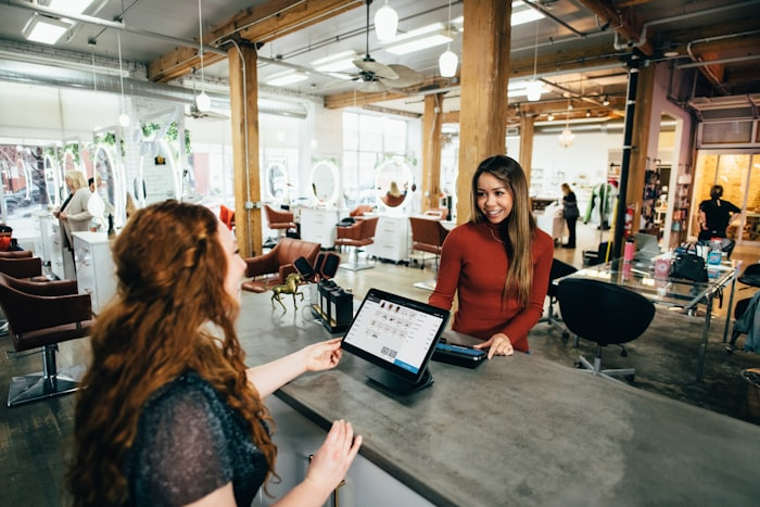 Retail POS billing software on tablet