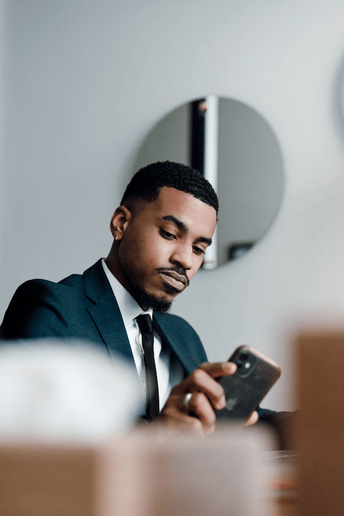 A guest checking a restaurant's menu and order status on his phone